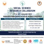 SOCIAL SCIENCES RESEARCH COLLOQUIUM (2024 -2025)