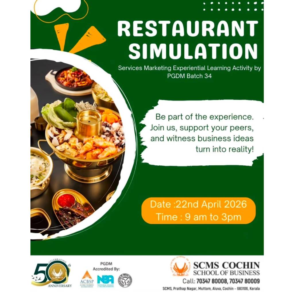 Services Marketing Simulation 2026: PGDM Students Bring Restaurant Concepts to Life